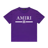 Amiri T Shirt Printed Casual Hip Hop round Neck Short Sleeve T-shirt