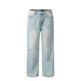 Men Jeans Loose Hole