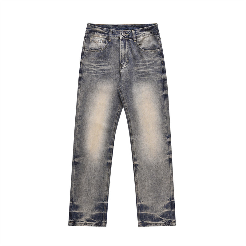 Men Jeans Old Punk Retro Loose Casual Fashion