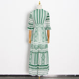 Bohemian Dress French Vintage Stripe Temperament Dress