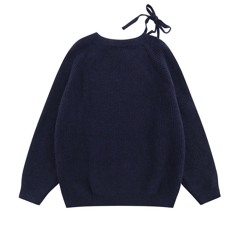 Women Sweater Idle Style Vintage Sweater Sweater Loose