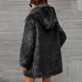 Women Fur Jacket Fashion Plush Coat