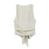 Women Vest Sexy Backless Temperament