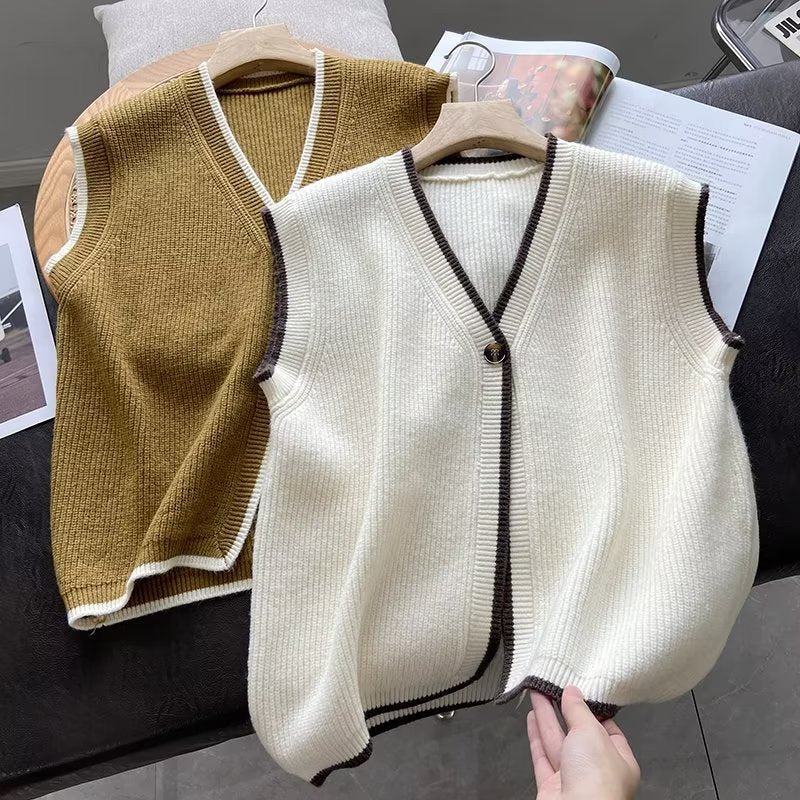 Women Vest Cardigan Loose