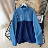 Women Hoodie Polar Fleece Loose Fleece-lined