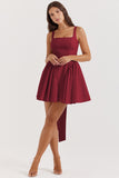 Women Dress French Style Bow Temperament Dress