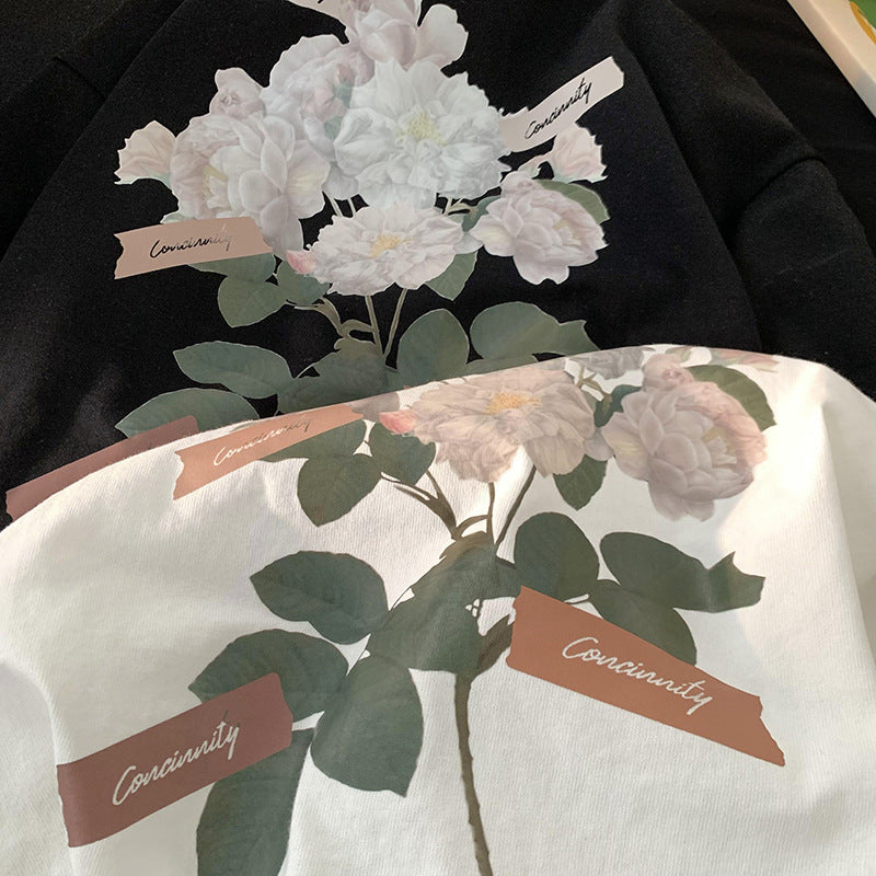 Men T Shirt Summer Loose All-Matching