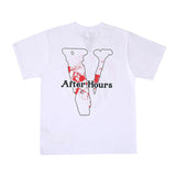 Vlone T Shirt Letter Avatar Printing Large V Short Sleeve Student Half Sleeve