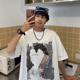 Men T Shirt Loose All-Match Summer