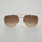 Chrome Hearts Sunglasses Frameless Ultra Light Titanium Pilot Sunglasses