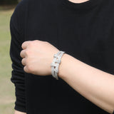 Bracelet Double Bracelet Metal Wind Diamond Tide Cool St. Valentine's