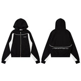 Women Jackets Retro Patchwork Sports College Style