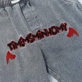 Men Jeans Zipper Slit