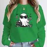 Halloween Ghost Print Pullover For Women New Fashion Autumn