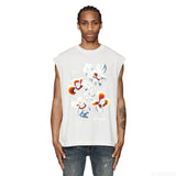 Purple Brand Tank T Shirts Sleeveless T-shirt Vest