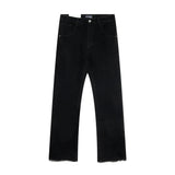 Men Jeans Loose Casual Solid Color Burr