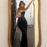 Women Dress Lace See-through Sexy Dress