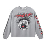 Hellstar Sweatshirt Autumn and Winter Smiley Kirin Arm Print