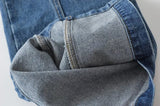 Women Jeans Multi-Pocket Design Simple