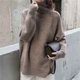 Women Pullover Sweater Loose Knitted Slimming