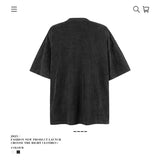American vintage street T-shirt loose pure cotton men's summer