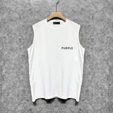 Purple Brand Tank T Shirts Sleeveless T-shirt Vest