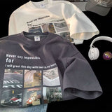 Men T Shirt Pound Cotton Loose Casual