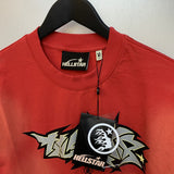 Hellstar T Shirt Vintage Old Loose Casual Short Sleeve T-Shirt