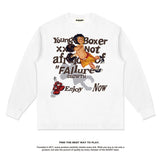 Unisex Long Sleeve Shirt Autumn/Winter Vintage Print Long Sleeve