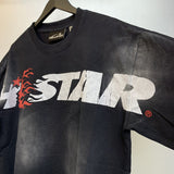 Hellstar T Shirt Vintage Old Loose Casual Short Sleeve T-Shirt
