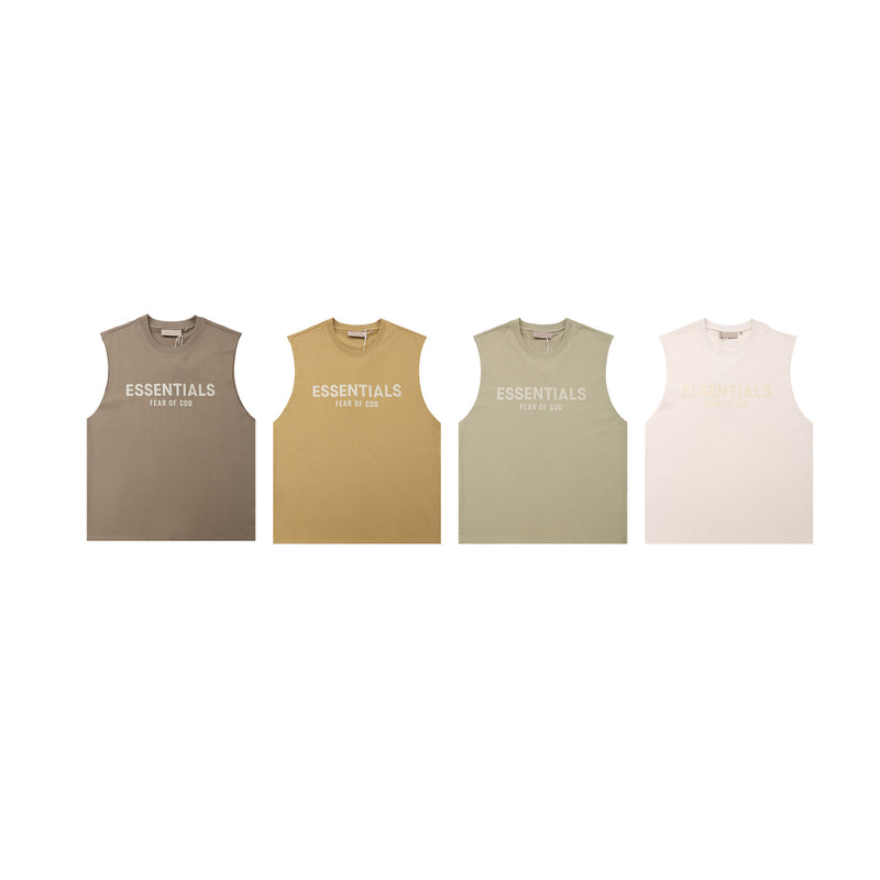 Fog Essentials tank summer FOG letter crew neck vest