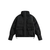 Unisex Coat Stand-up Collar Thick Warm Winter