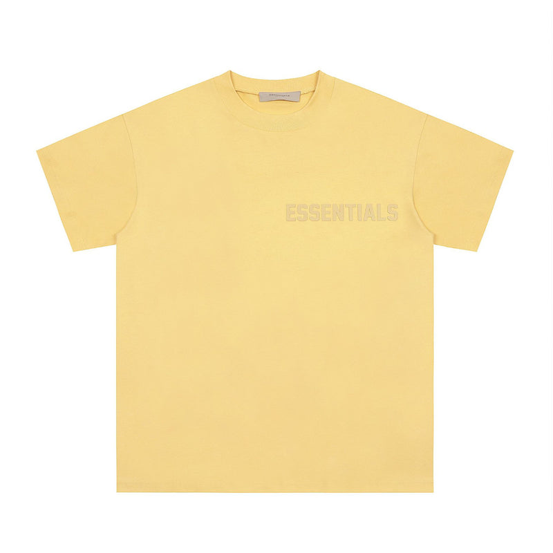 Fog Essentials T Shirts Spring Summer FOG Letters Crew Neck Pullover Short