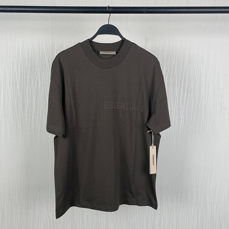 Fog Essentials T shirt Flocking Logo Loose T shirt