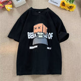 Men T Shirt Summer plus Size Tide Flame Man