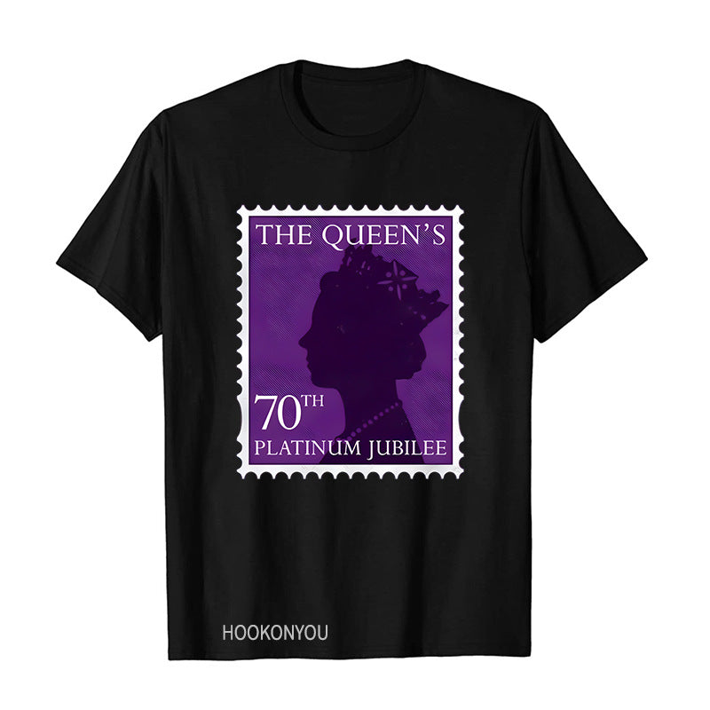 Inspired by Queen's Platinum Jubilee 2022 Elizabeth 70 Years T-shirt Pattern