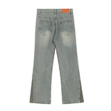 Men Jeans Stitching Loose All-Match