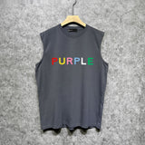 Purple Brand Tank T Shirts Sleeveless T-shirt Vest
