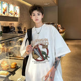 Men's T Shirt Vintage Cotton Loose