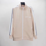 Palm Angels Sweatshirts Angel Black and White Striped Stand Collar Jacket Men's Sports Jacket