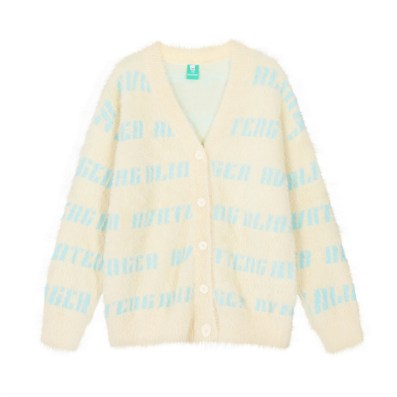 Men Sweater Fleece-Lined Knitting Cardigan Jacket