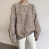 Women Pullover Sweater Loose and Warm Knitwear