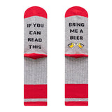 Men socks embroidered cotton knee socks