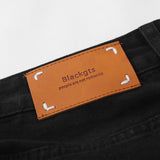 Men Jeans Side Zipper Stripe Stitching