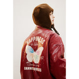 Unisex Coat Butterfly Print Coat
