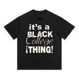 Fog Essentials T Shirts Spring/Summer FOG Letter Print Crew Neck Short Sleeves