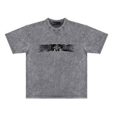 Purple Brand Distressed T Shirts Short Sleeve