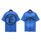 Hellstar T Shirt Wash Printed Short Sleeve T-Shirt