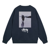 Stussy Sweatshirts Autumn/Winter Fleece Couple Sweatshirts