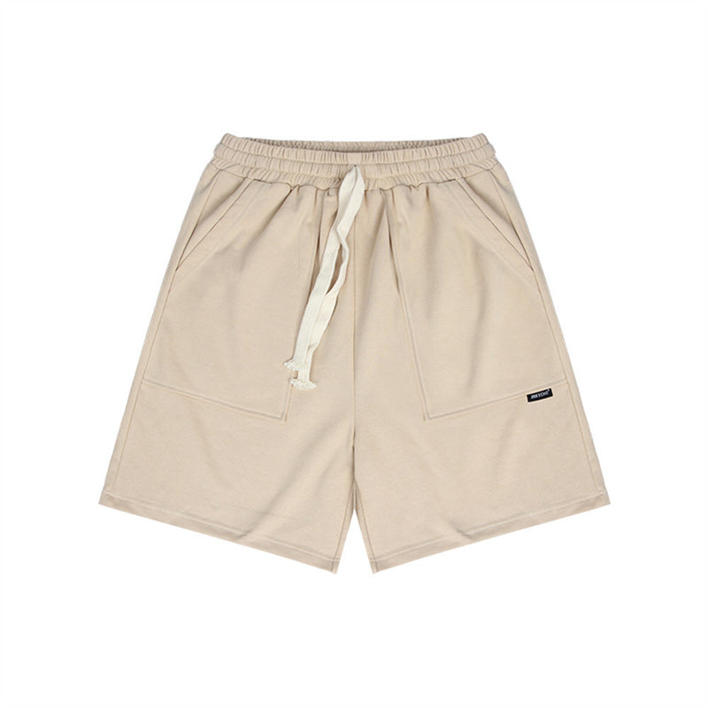 Men Shorts Sports and Leisure Summer Simplicity Solid Color Loose